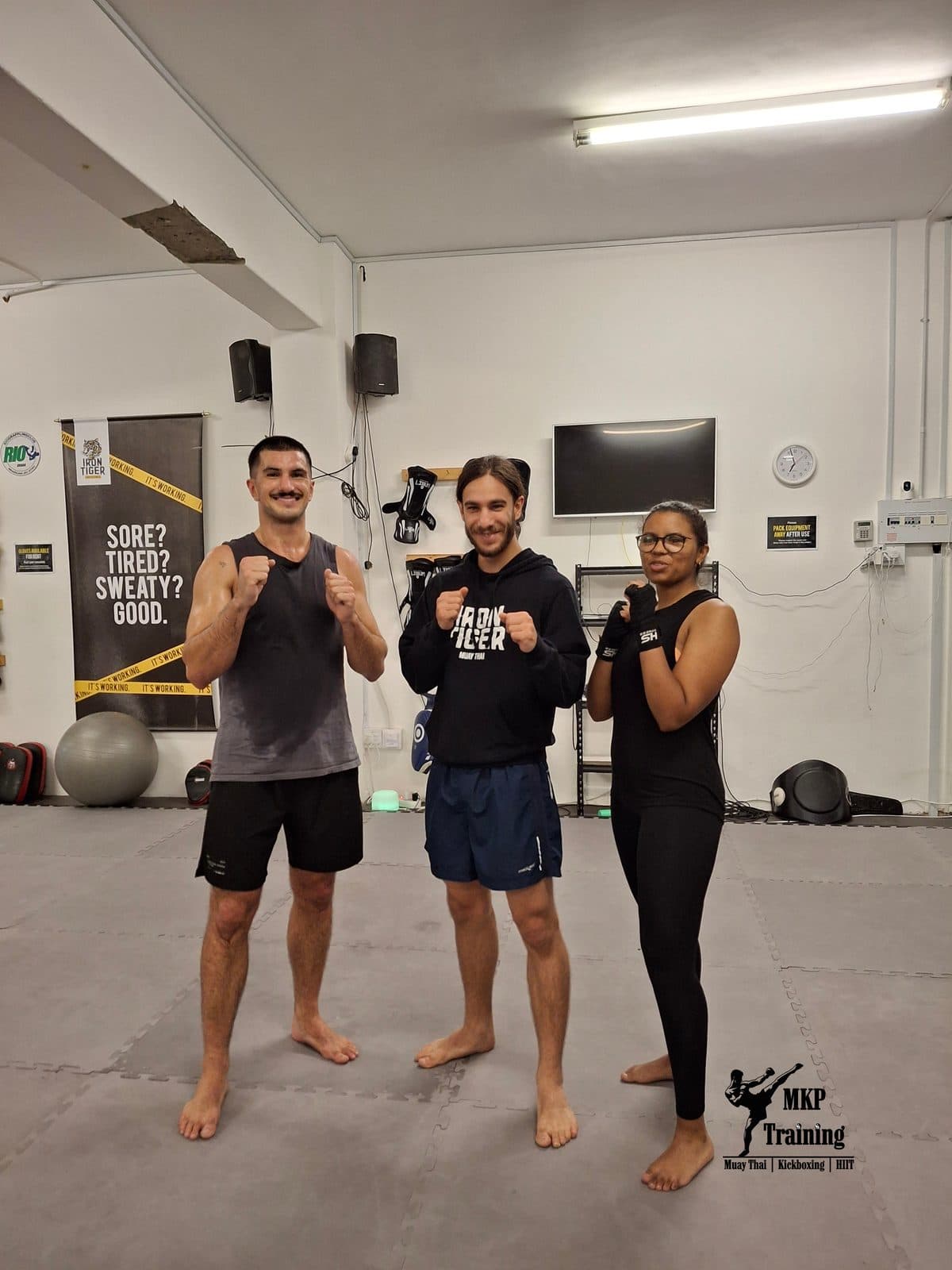 A class on the mats at Iron Tiger